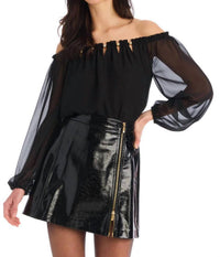 ALLISON NEW YORK River Mini Skirt in black 1 - women's skirt