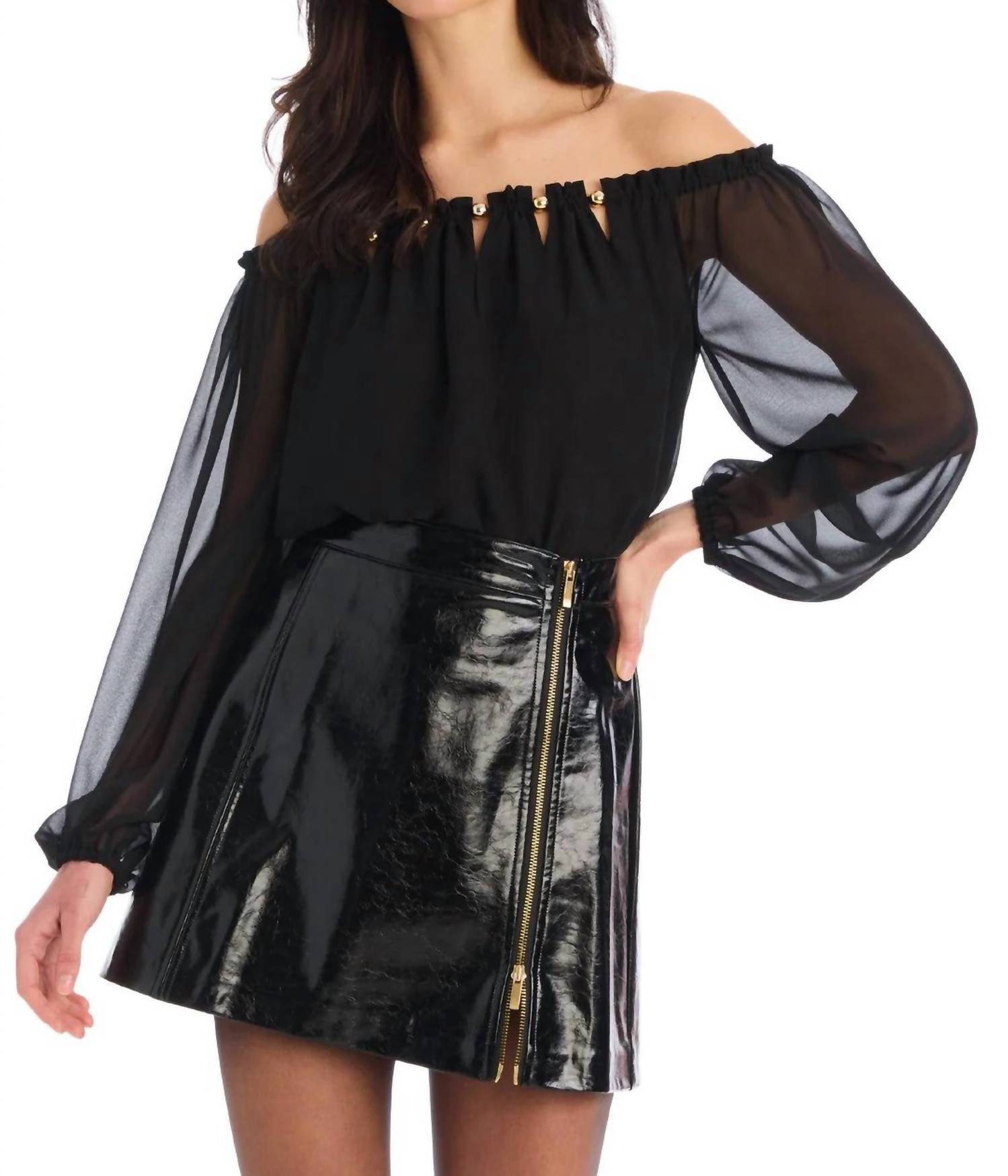 ALLISON NEW YORK River Mini Skirt in black 1 - women's skirt