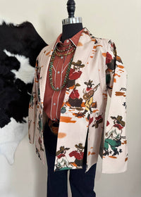 Howdy Hanny - Western Sketch Blazer