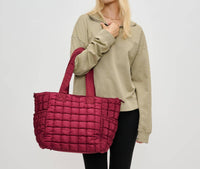 Sol And Selene - Women's Dreamer Quilted Puffer Tote Bag