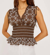 Rails - Rizzo Ruffled V Neck Top