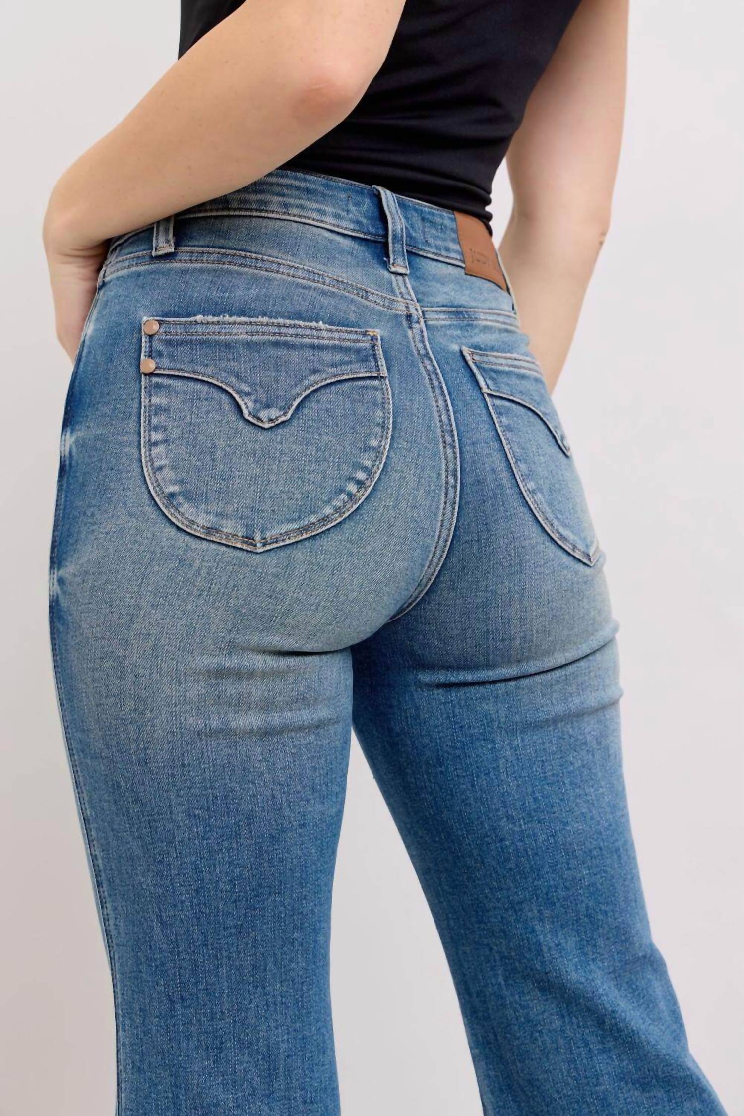 Judy Blue - Mid Rise Tummy Control Vintage Flare Jeans