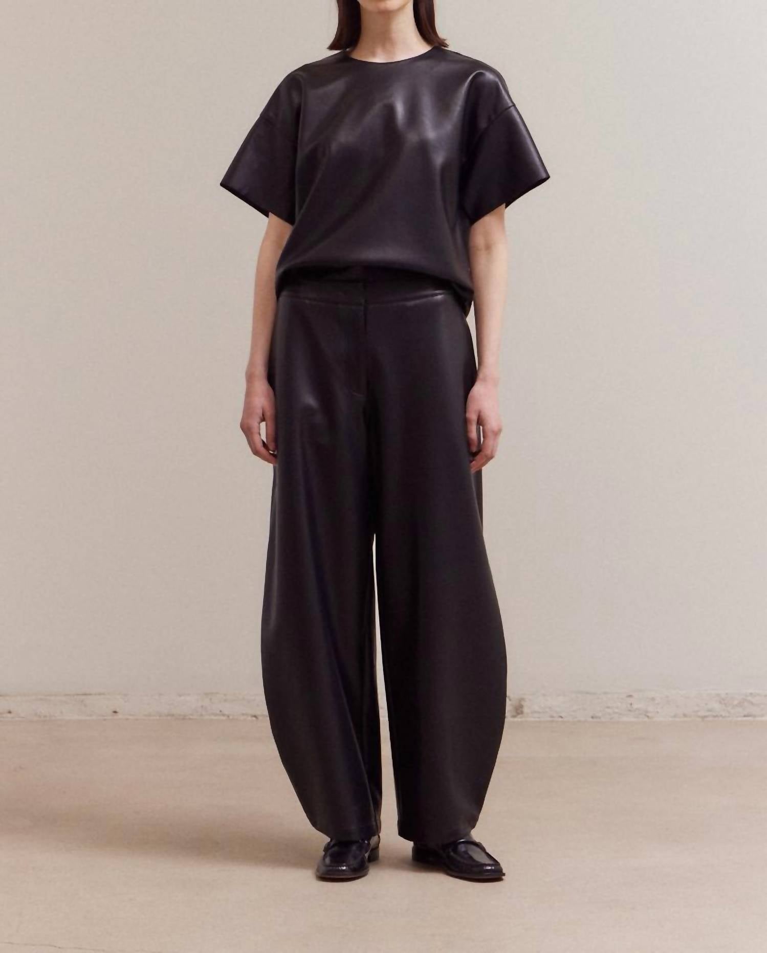 Grade & Gather - Loose Fit Leather Pant