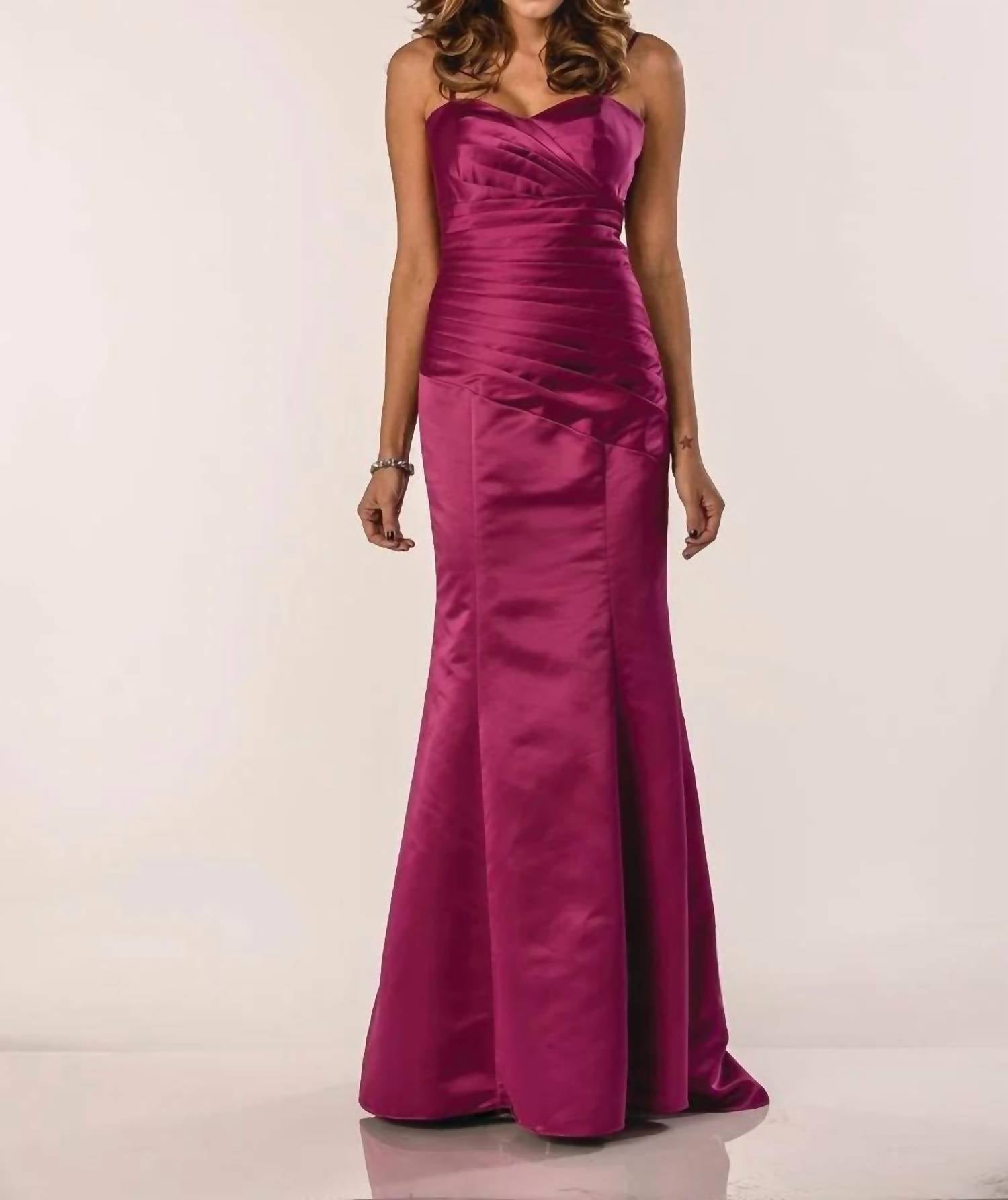 Last Dress - Satin Embrace Ruched Evening Gown