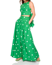 Susana Monaco - POPLIN POLKA DOT TIE BACK TOP