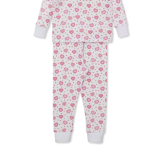 Kissy Kissy - Girl's Heartfelt Hearts Pajama Set