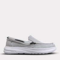 Mykos Men's Calvin Slip-on Shoe in grey - men's loafer - detail view