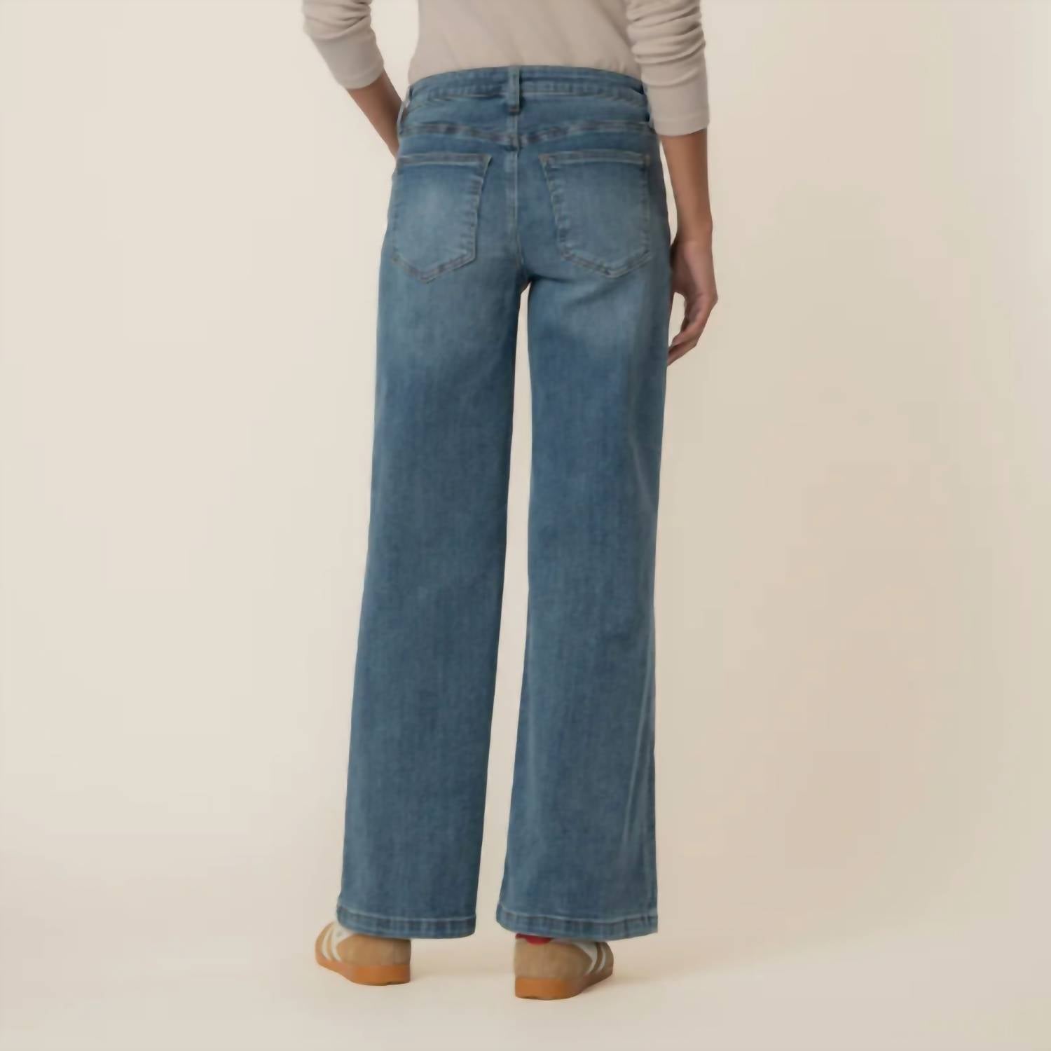 Kut From The Kloth - Maya Wide Leg Jeans With Patch Pockets