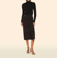 Xirena - Bonnie Suede Midi Skirt