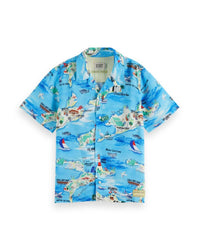 Scotch & Soda - Boys' Printed Short Sleeve Shirt