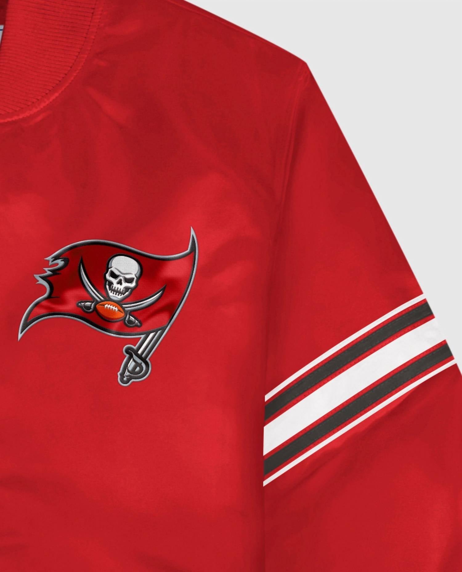 Starter - Men's Tampa Bay Buccaneers Satin Full-snap Jacket