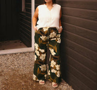 Dex - Palm Blossom Wide Leg Pants