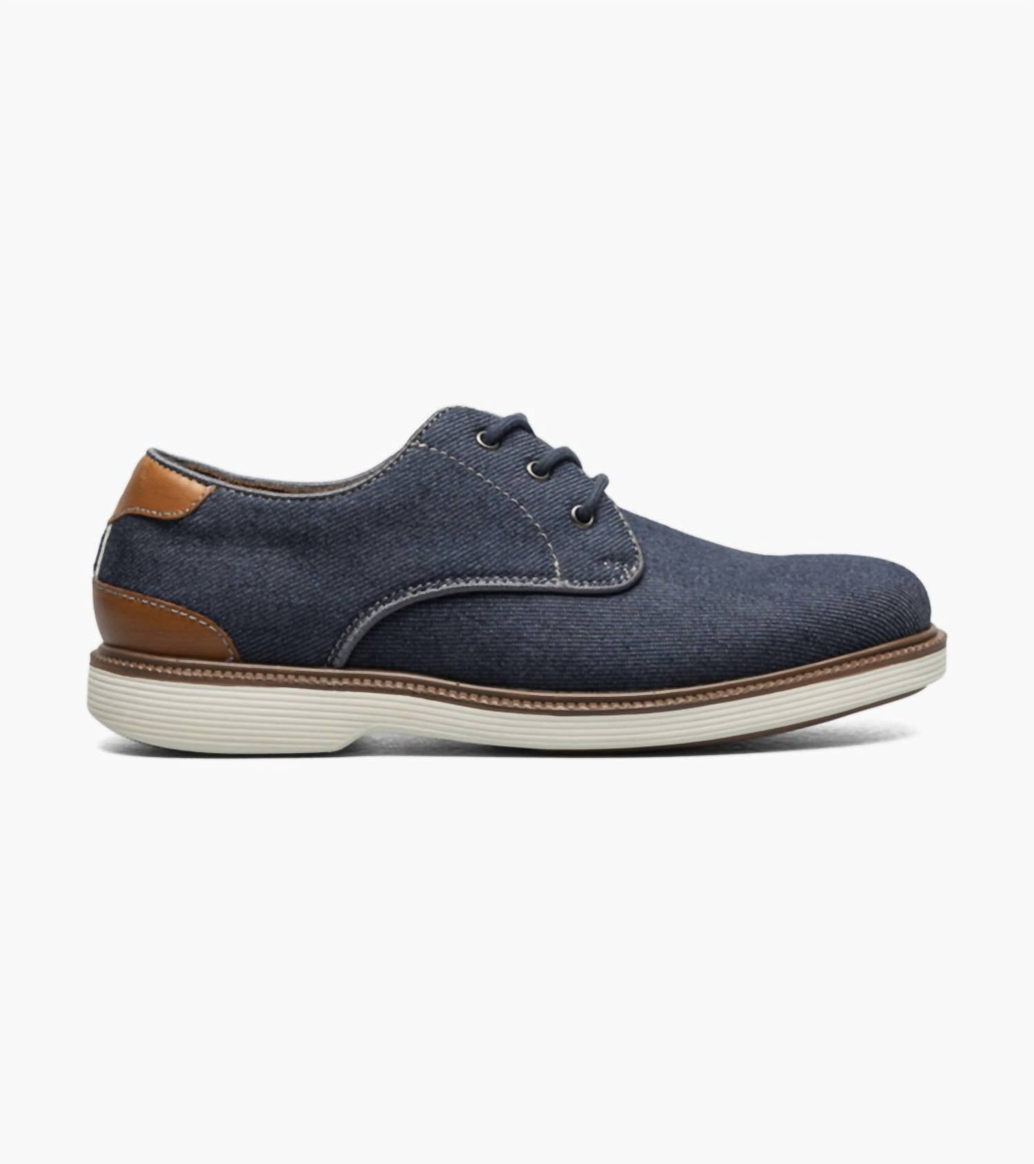 Florsheim - Junior Boys Canvas Plain Toe Oxford Shoes