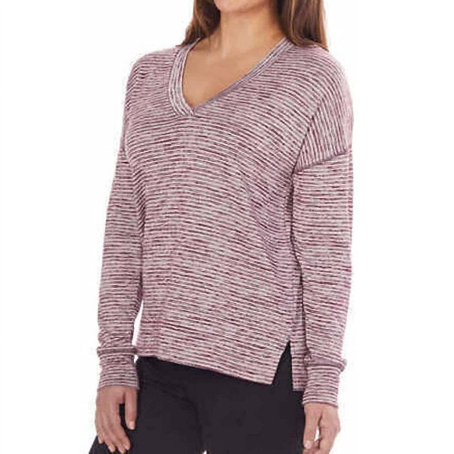 Kirkland Signature - Women's Long Sleeve Relaxed Fit V Neck Top