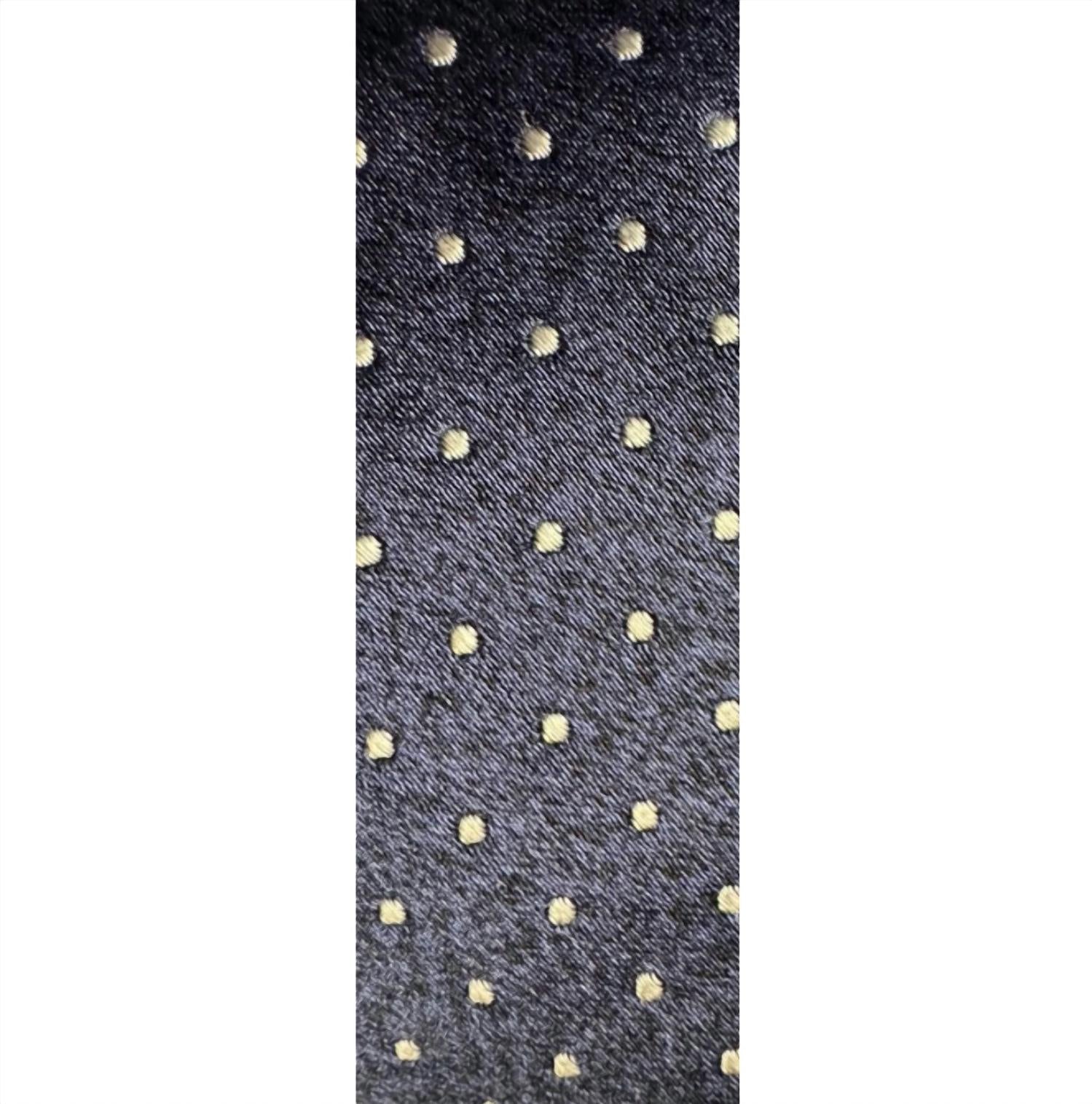 MICHAEL KORS Men's Polka Dot Tie in navy blue - men's accessory - detail view