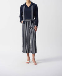 Joseph Ribkoff - Striped Scarf Pullover