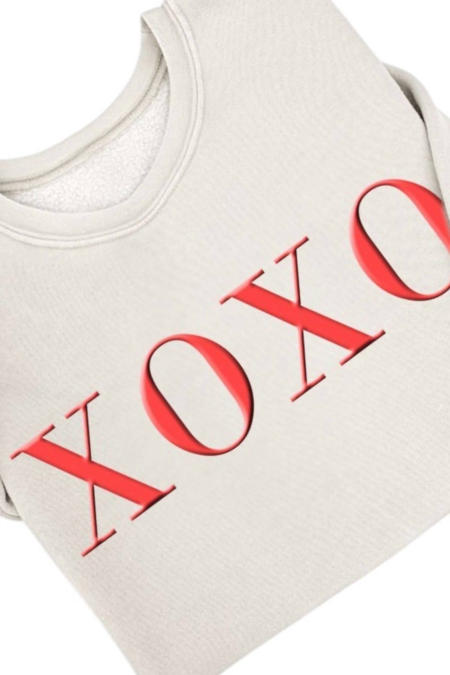 Hrt & Luv Women's Puff Sweatshirt in white - women's sweater - detail view