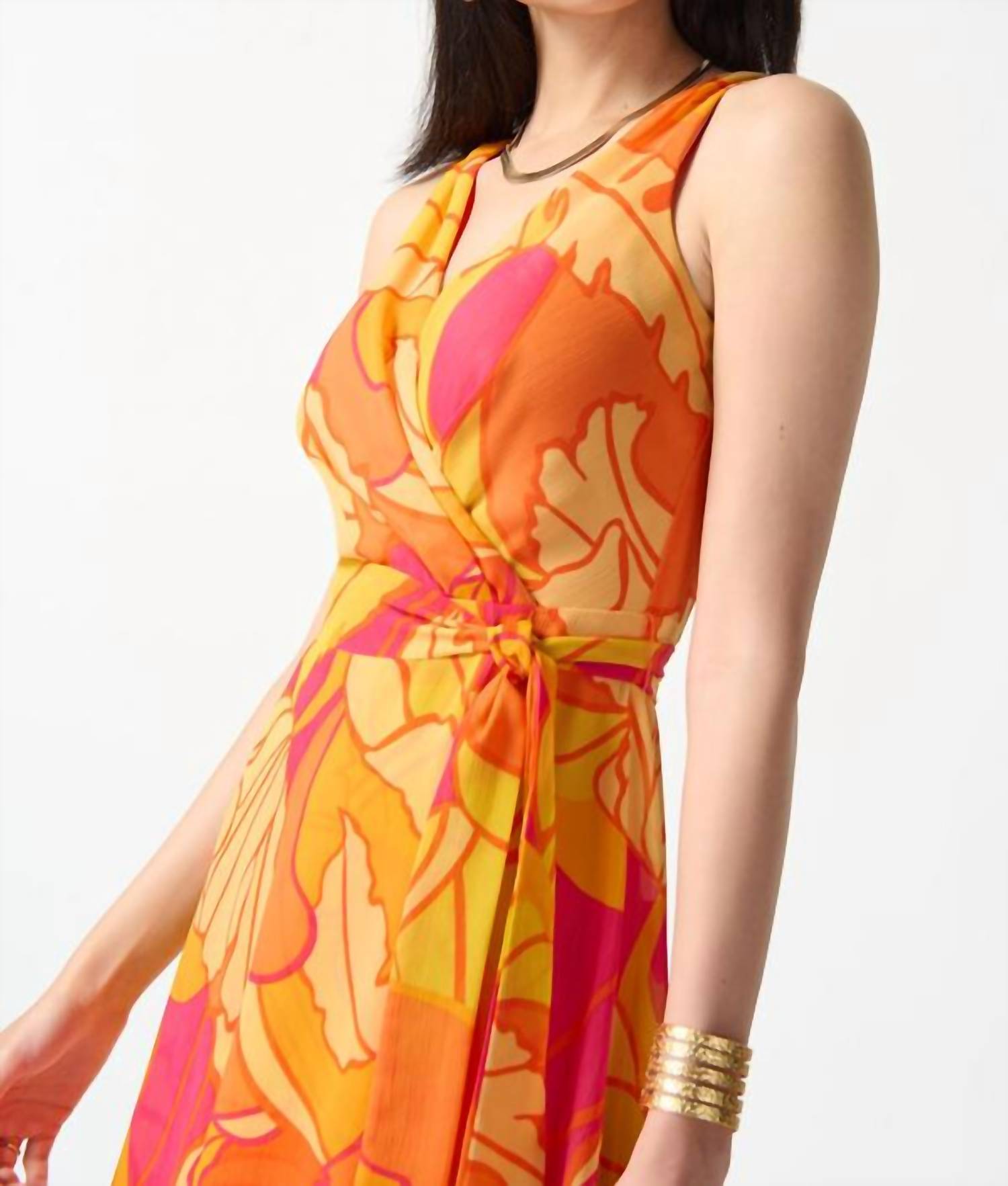 Joseph Ribkoff - Tropical Print Fit And Flare Dress