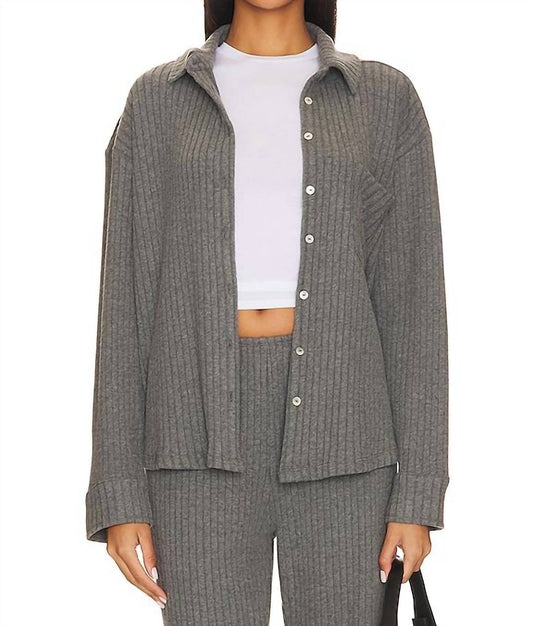 Donni. - Ribbed Button Down Sweater