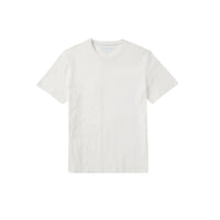 FAIR HARBOR Kismet Short Sleeve Tee in white - men's t-shirt - detail view