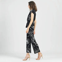 Clara Sunwoo - Drape Neck Floral Top