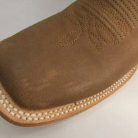 J.B. Dillon Women's Wide Square Toe Pull-on Cowboy Boots in brown - women's shoe - view 5