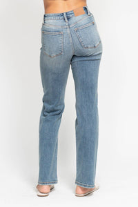 Judy Blue - Women's High Waisted Dad Straight Jean