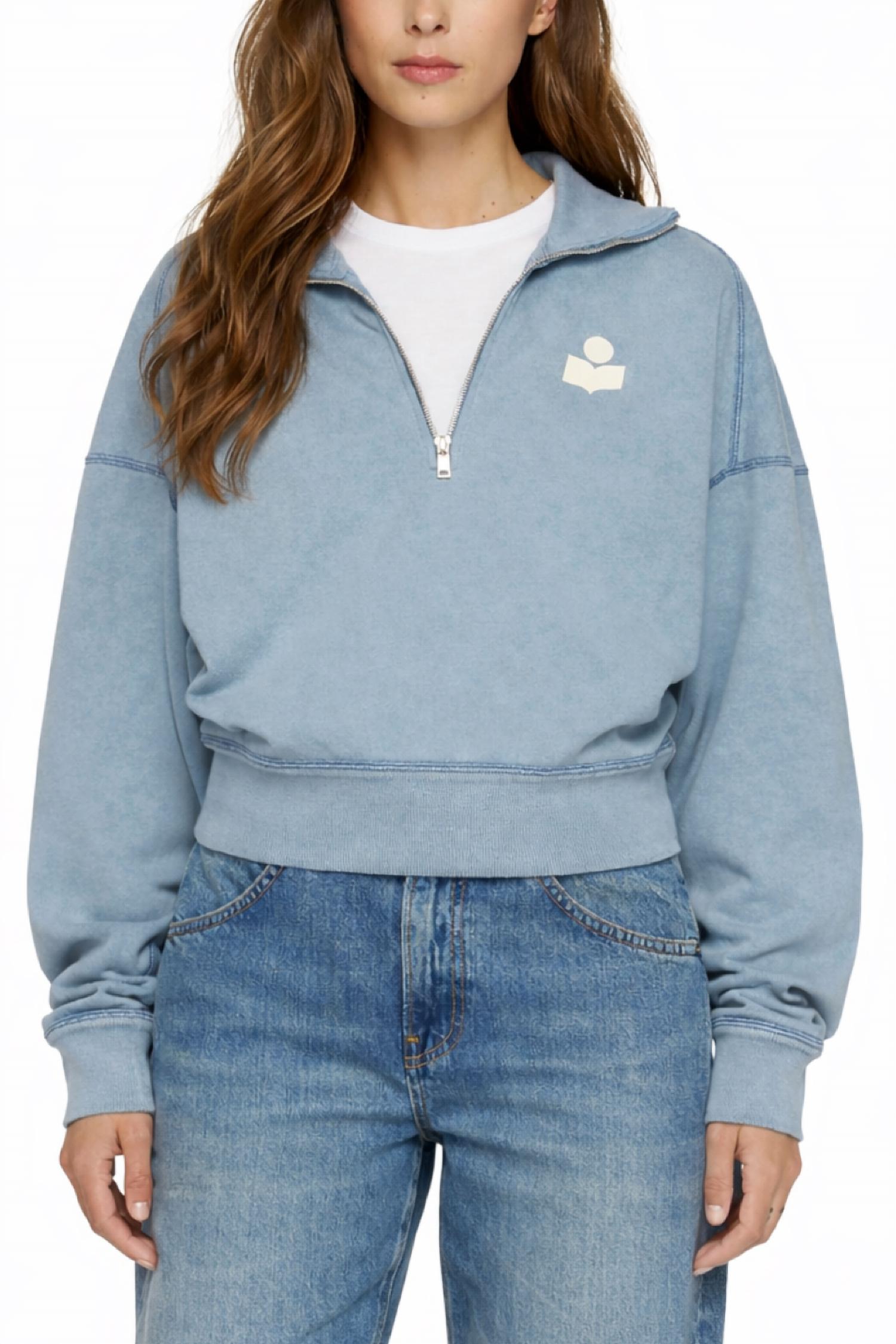 ISABEL MARANT Ross Pullover in blue - women's jacket