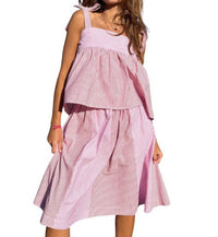 Rose Carmine - Women's Rayures Skirt