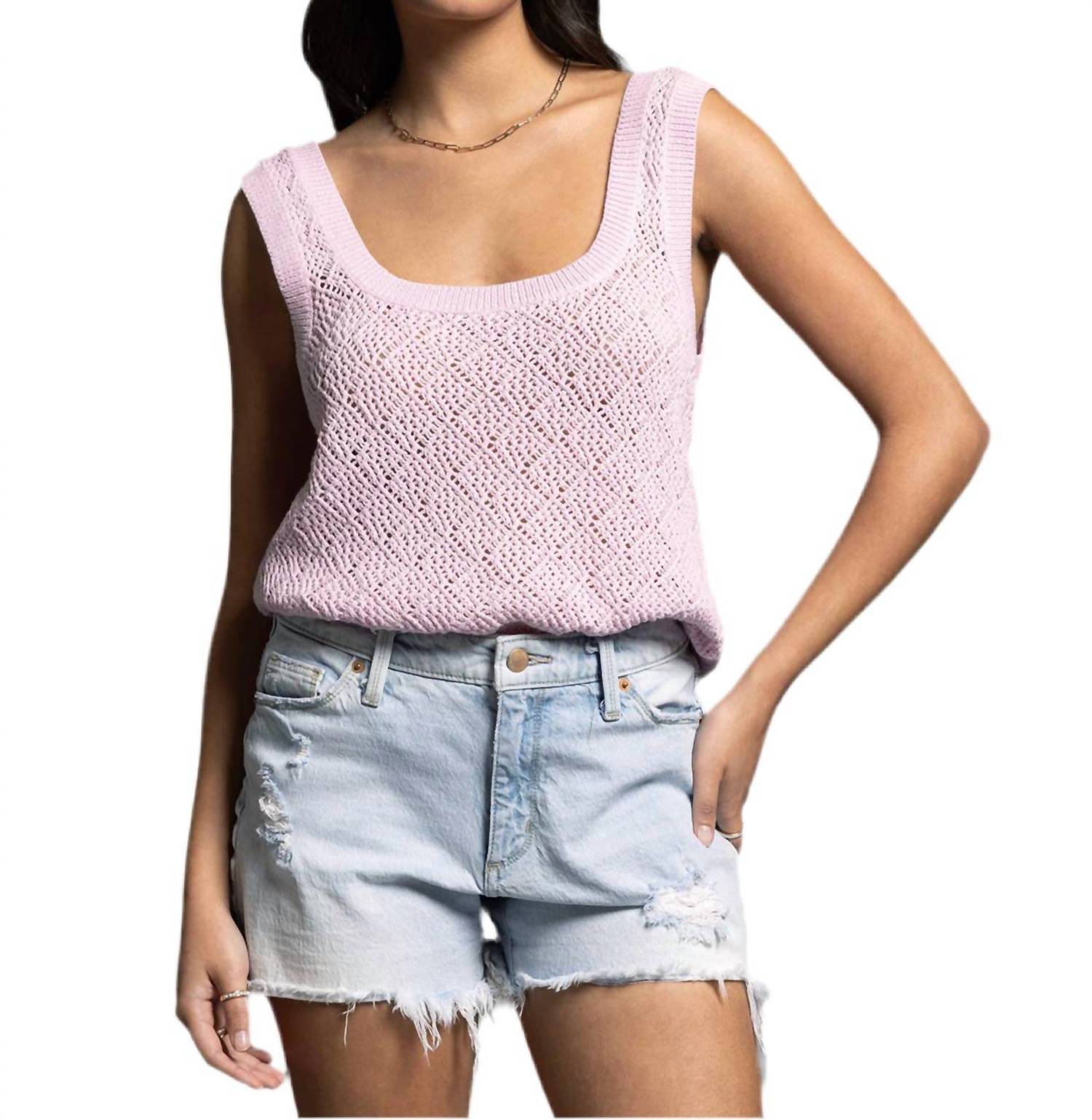 Weekend Los Angeles - Square Neck Knit Top