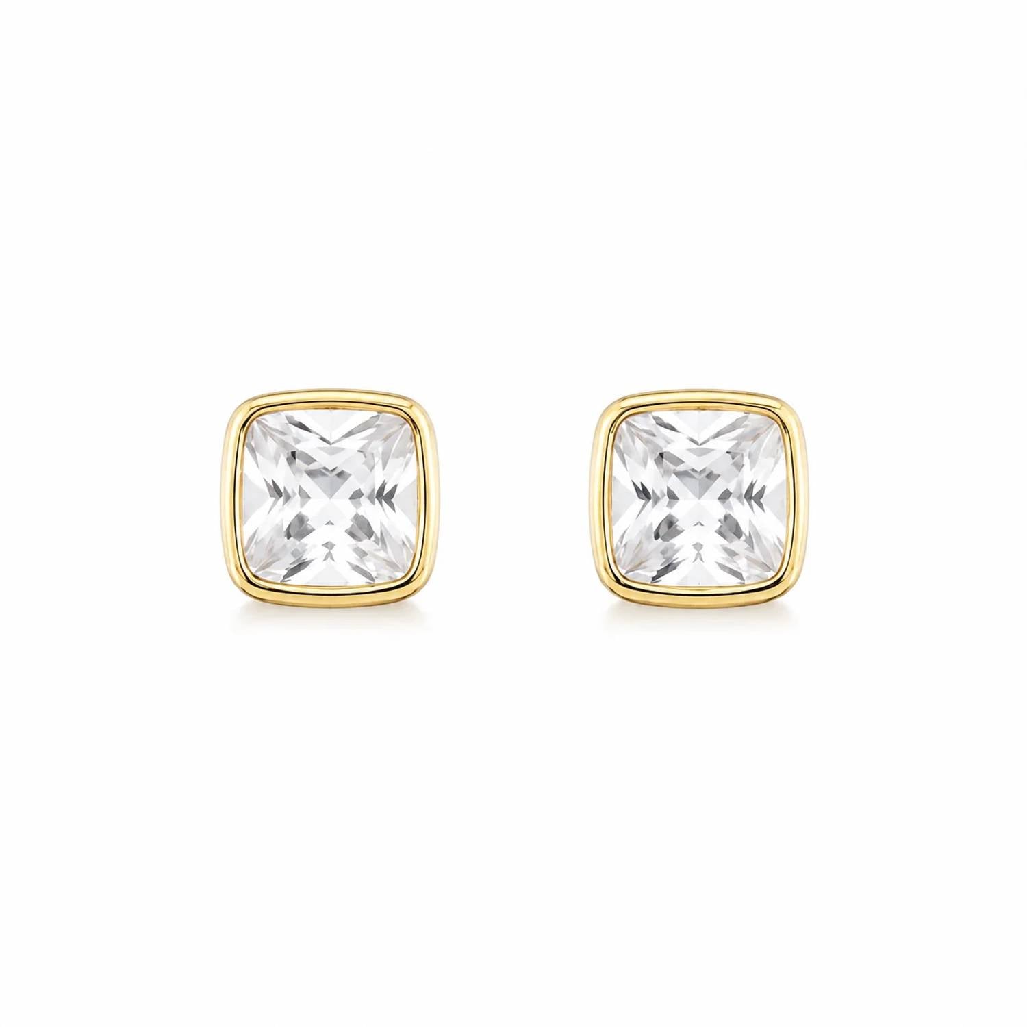 No Whining Designing - Women's Dainty Square Stud Earring