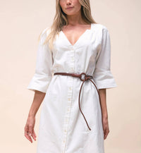 Cleobella - Women's Loop Woven Leather Belt