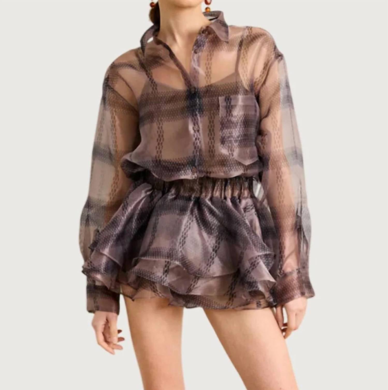 Osei-Duro - Plaid Long Sleeve Shirt