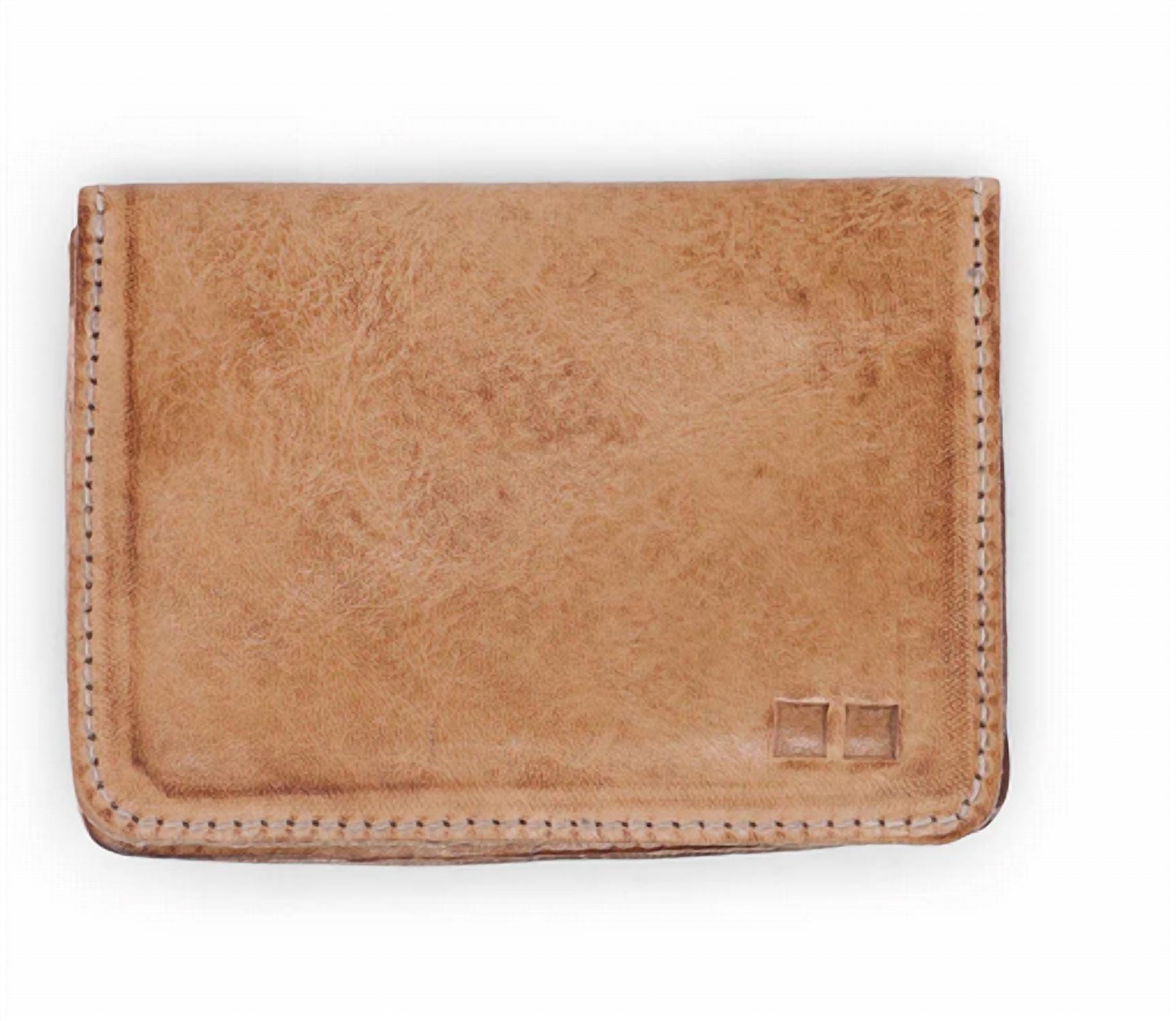 BEDSTU Jeor Leather Bifold Wallet in tan rustic 1 - women's bag