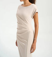Joseph Ribkoff - Scuba Crepe Sheath Maxi Dress