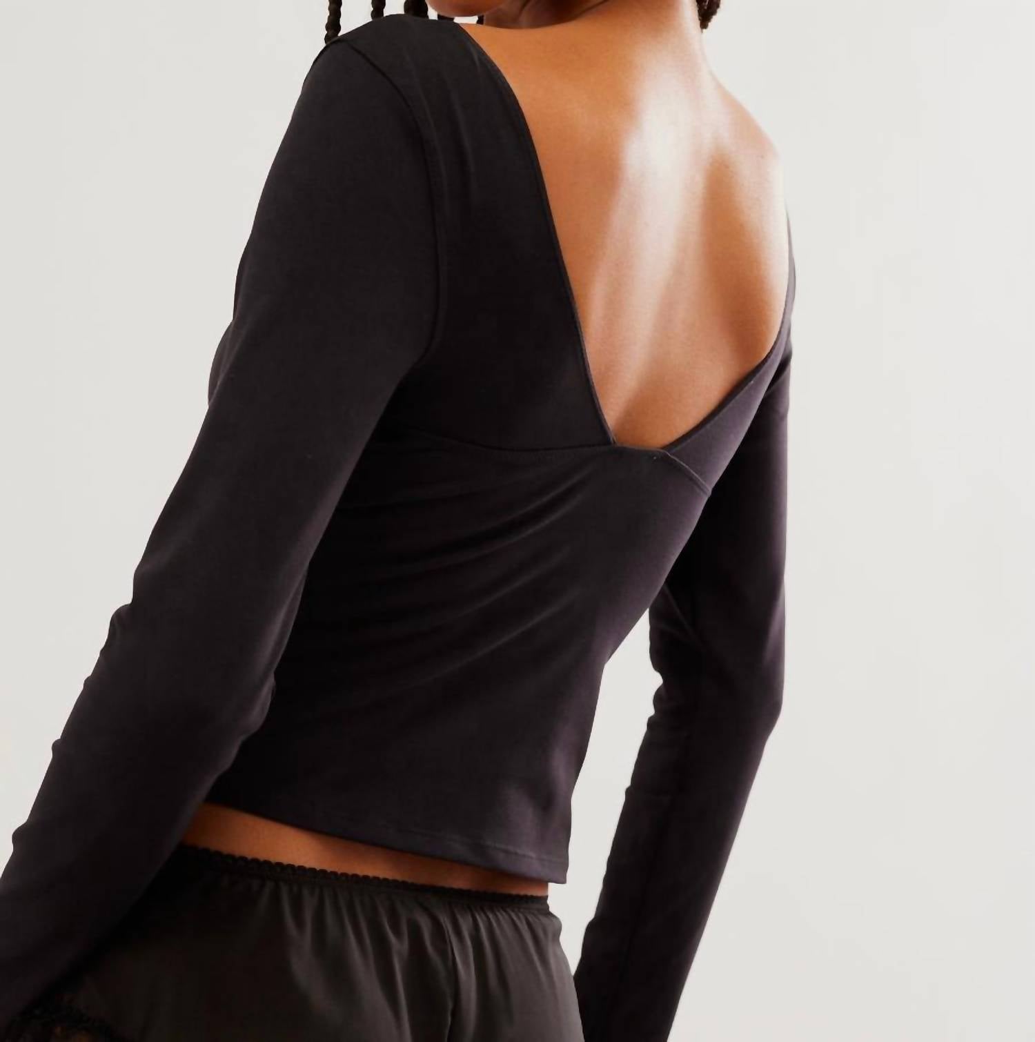 Free People - Duo Corset Long Sleeve Top