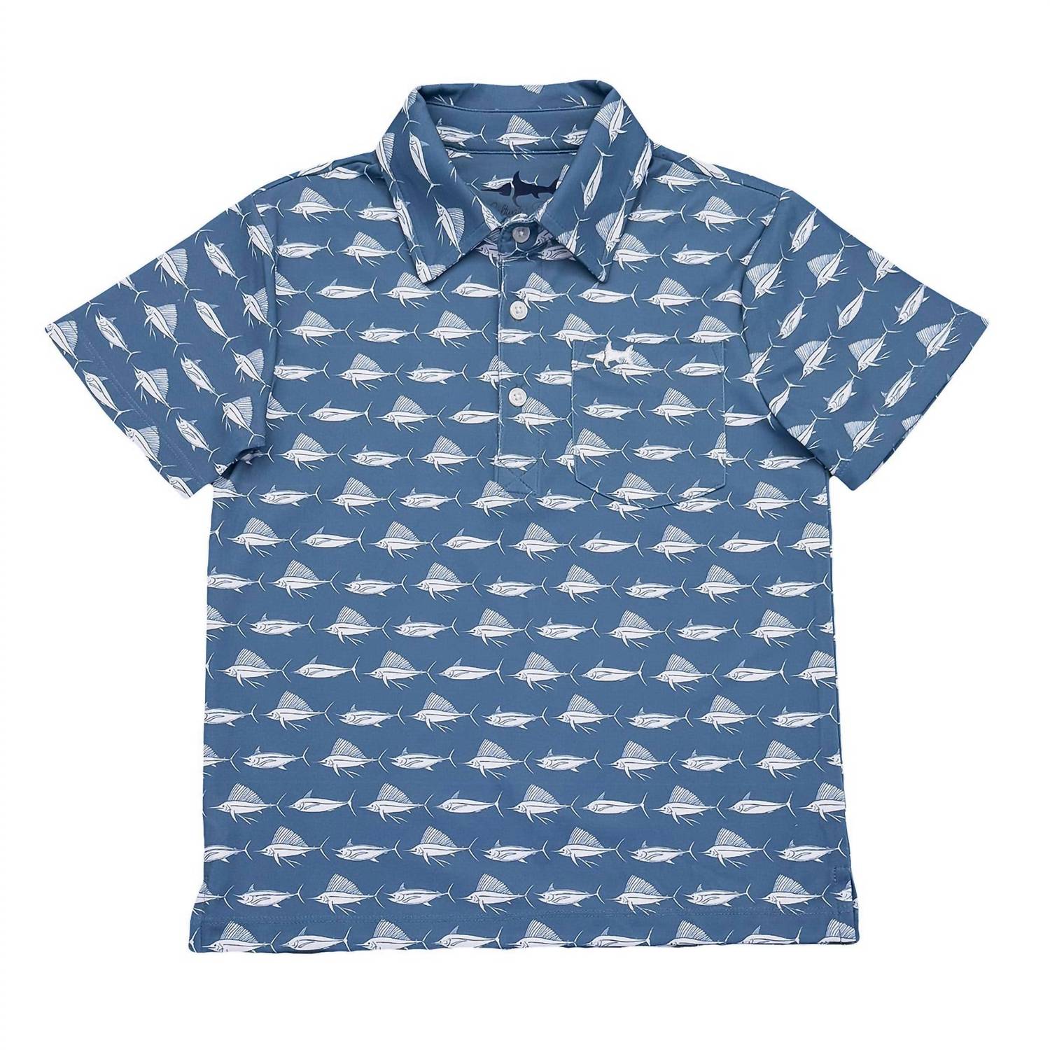 Saltwater Boys Co. - Boy's Performance Fish Polo