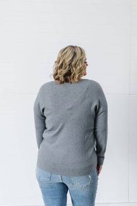 The Workshop Easton Sweater in gray - women's sweater - alternate view