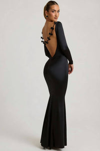 Oh Polly - Alila Bow-detail Ruched Maxi Dress