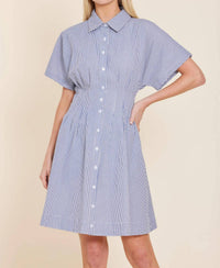 Dolce Cabo - Stripe Dart Waist Dress