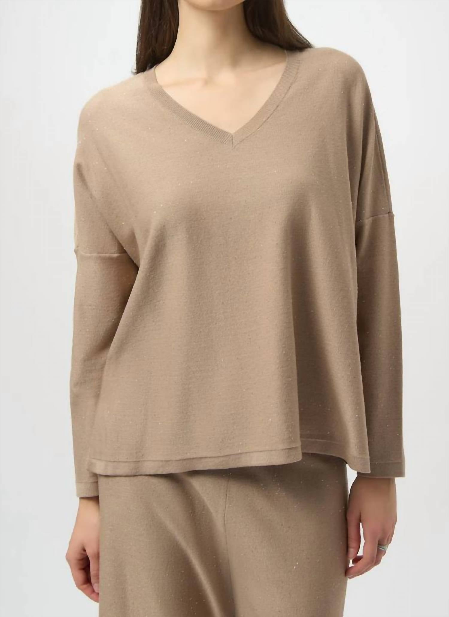 Joseph Ribkoff - Sequined Sweater Knit Boxy Top