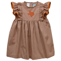 Vive La Fete - Girl's Texas Embroidered Gingham Ruffle Dress
