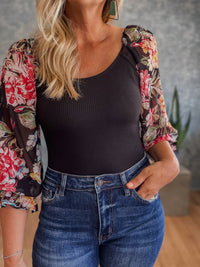 Blakeley - Sienna Floral Sleeve Bodysuit