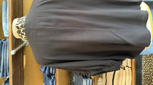 Entro - Poncho Top with Cheetah