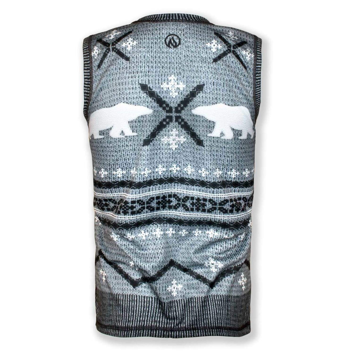 Inknburn - Men's Polar Bear Sleeveless Sweater Vest Tech Shirt