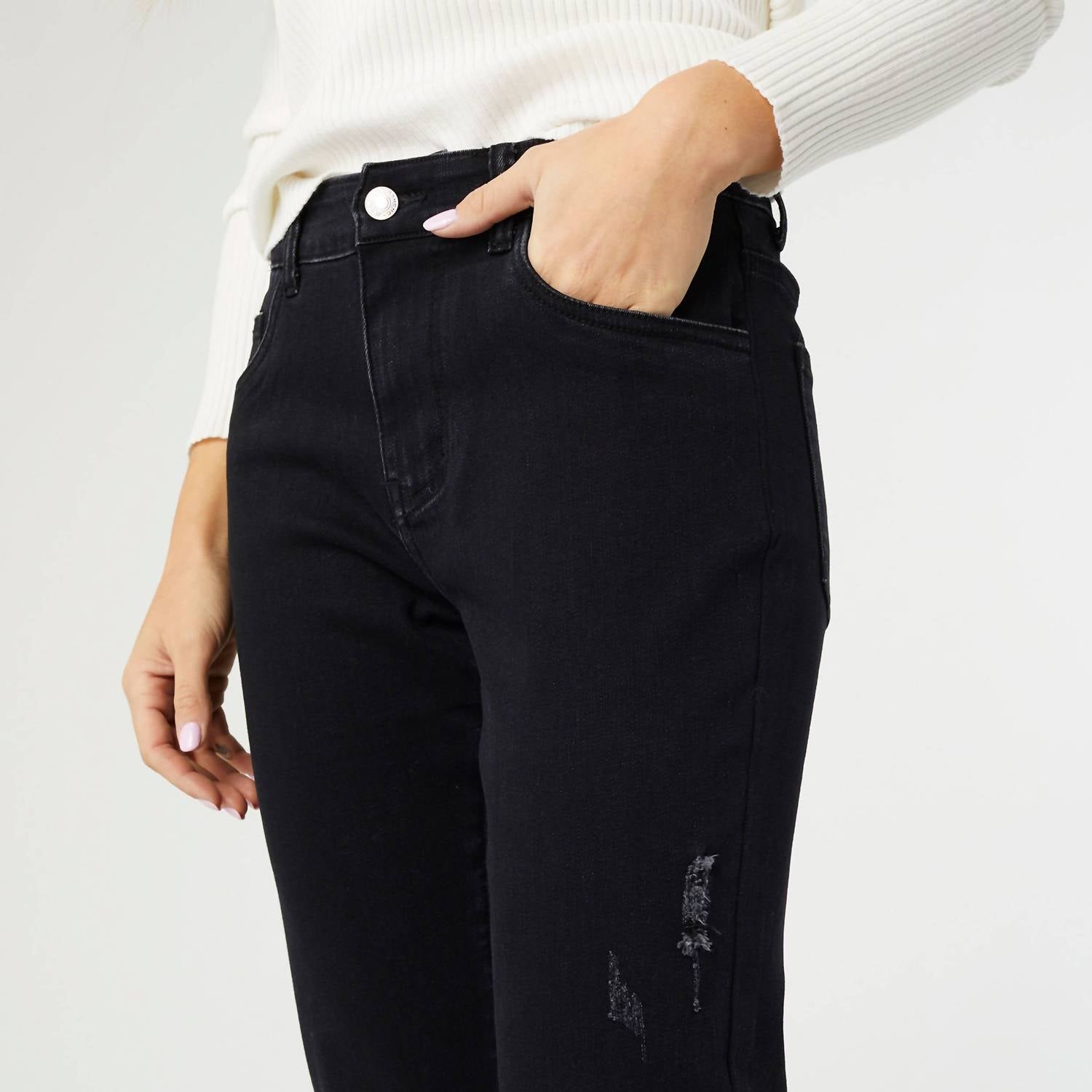 Coco + Carmen - Everstretch Raw Bottom Jeans