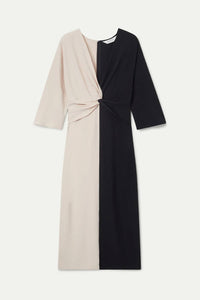 Compania Fantastica - Draped V-neck Midi Dress
