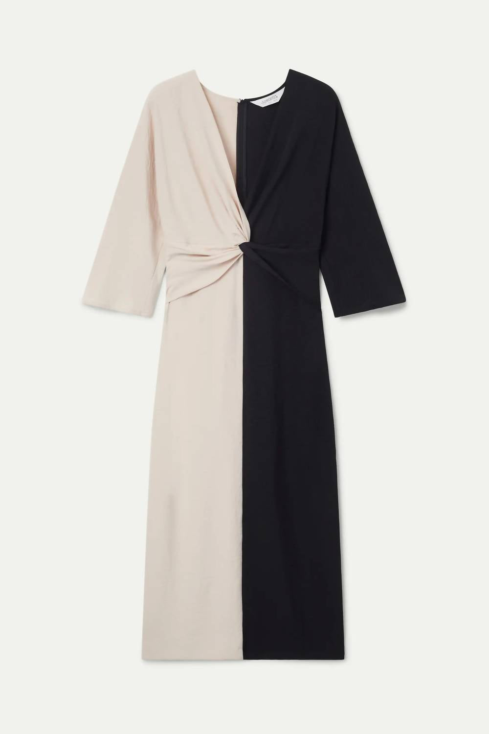 Compania Fantastica - Draped V-neck Midi Dress