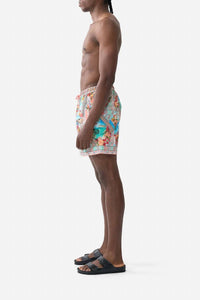 Camilla - Elastic Waist Mid Length Boardshorts