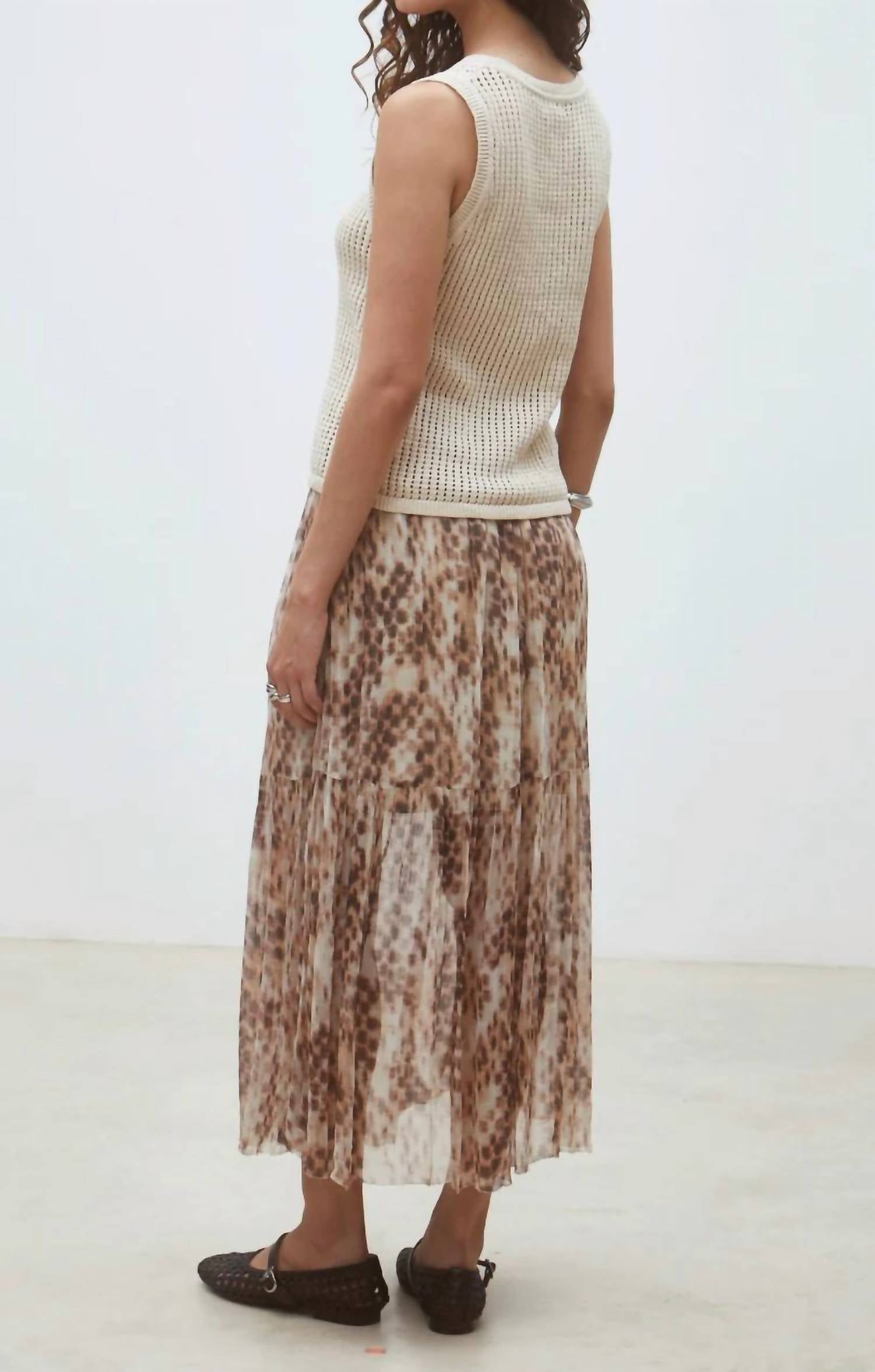 Suncoo - Fauve Midi Skirt